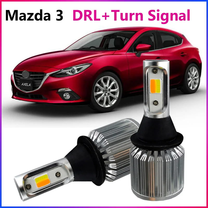 ShinMan WY21W 7440 T20 LED CAR Light COB DRL Turn light signal For Mazda 3 Daytime Running 2010-2018 | Автомобили и мотоциклы