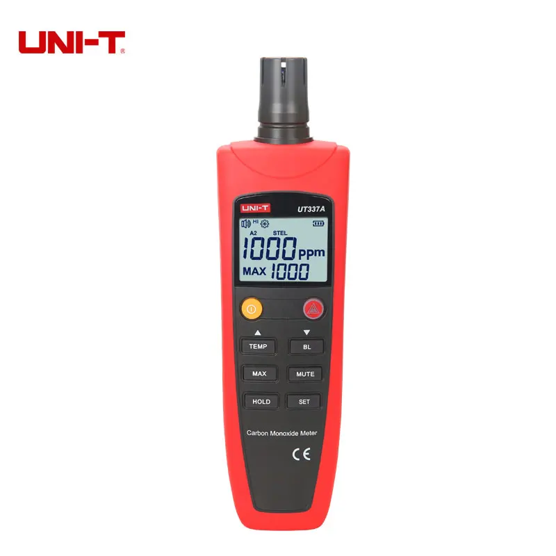 

UNI-T UT337A Carbon Monoxide Tester High Accuracy CO Detector Gas Analyzer Meter Sound/Light Alarm LCD Backlight Display