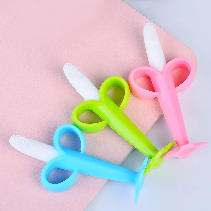 

Oral Care Toothbrush Chewing Toy Fruit Teethers High Quality And Safe Silicone Teether Baby Teething Toys Teether Infant