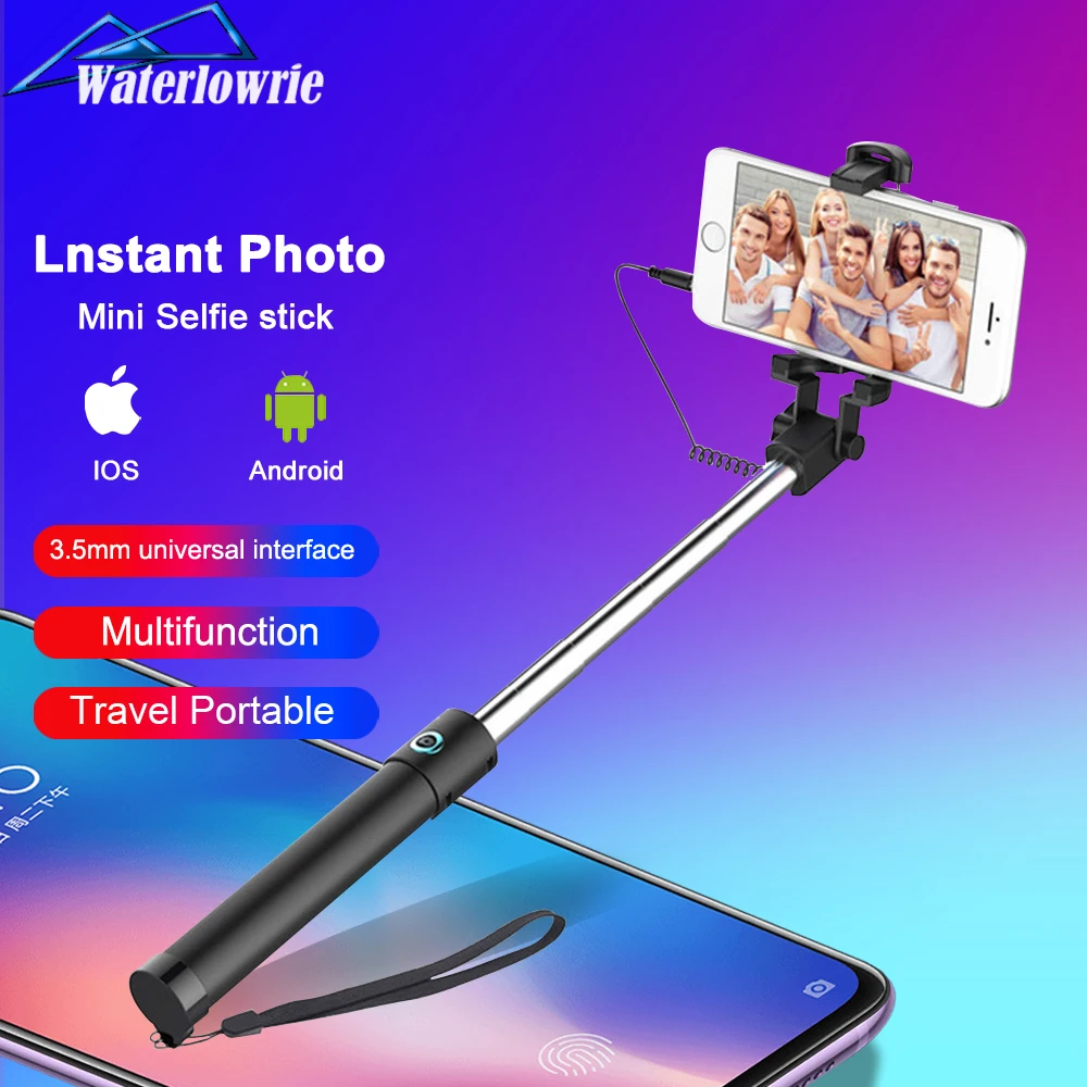 Селфи-палка мобильный телефон монопод подставка для смартфона Huawei Xiaomi Samsung Android