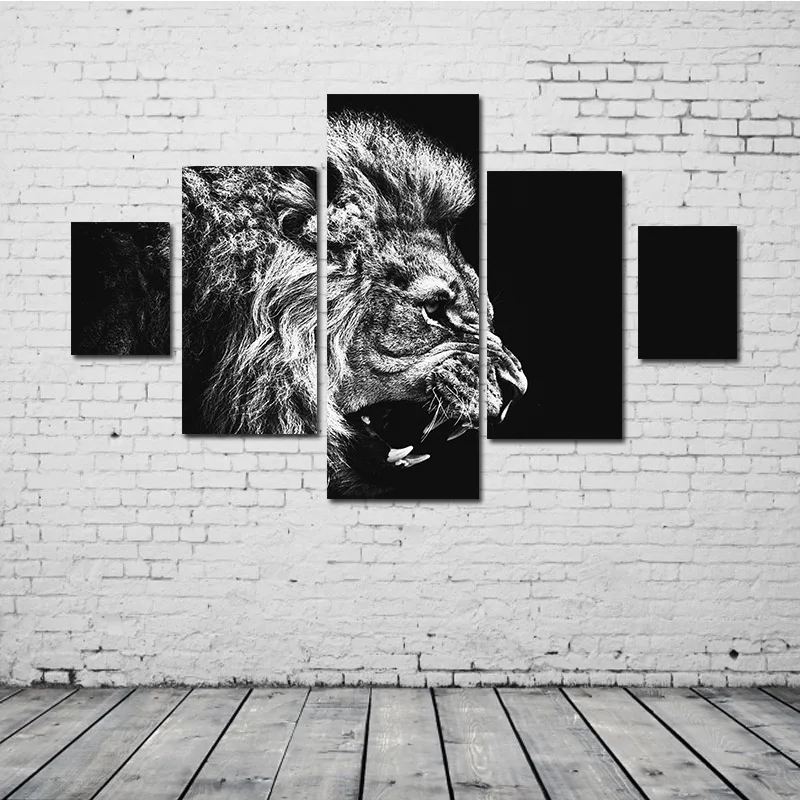 

Manufacturers Supply of Goods Cross Border Foreign Trade 5-frame Painting Living Room Decorative Painting Paintings Frameless Ca