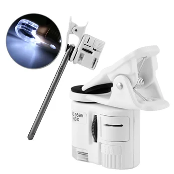 

Ultra-small Microscope Mobile Phone 9595W LED light Ultraviolet 58x55x22mm