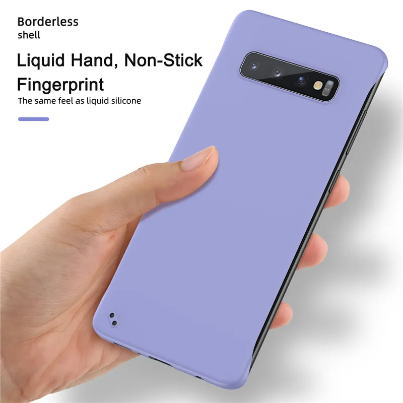 Жесткий матовый чехол без рамки для samsung Galaxy A10 A20 A30 A40 A50 A70 S10 Plus S10e Note 10 M20 пластиковый чехол для телефона