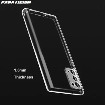 شراء 500 قطعة 1.5 مللي متر لينة بولي Knoمكافحة Knok واضح الهاتف حالات لسامسونج غالاكسي نوت 20 نوت 20 الترا حافظة مضادة للصدمات سيليكون الغطاء الخلفي