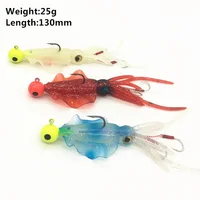 Fishing Tuna Lure Jig head hook 130mm Fishing Soft Lure 3