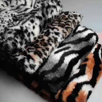 

Leopard-print tiger-print zebra-print plush artificial wool fabric costume imitation fur clothing fabric background cloth carpet
