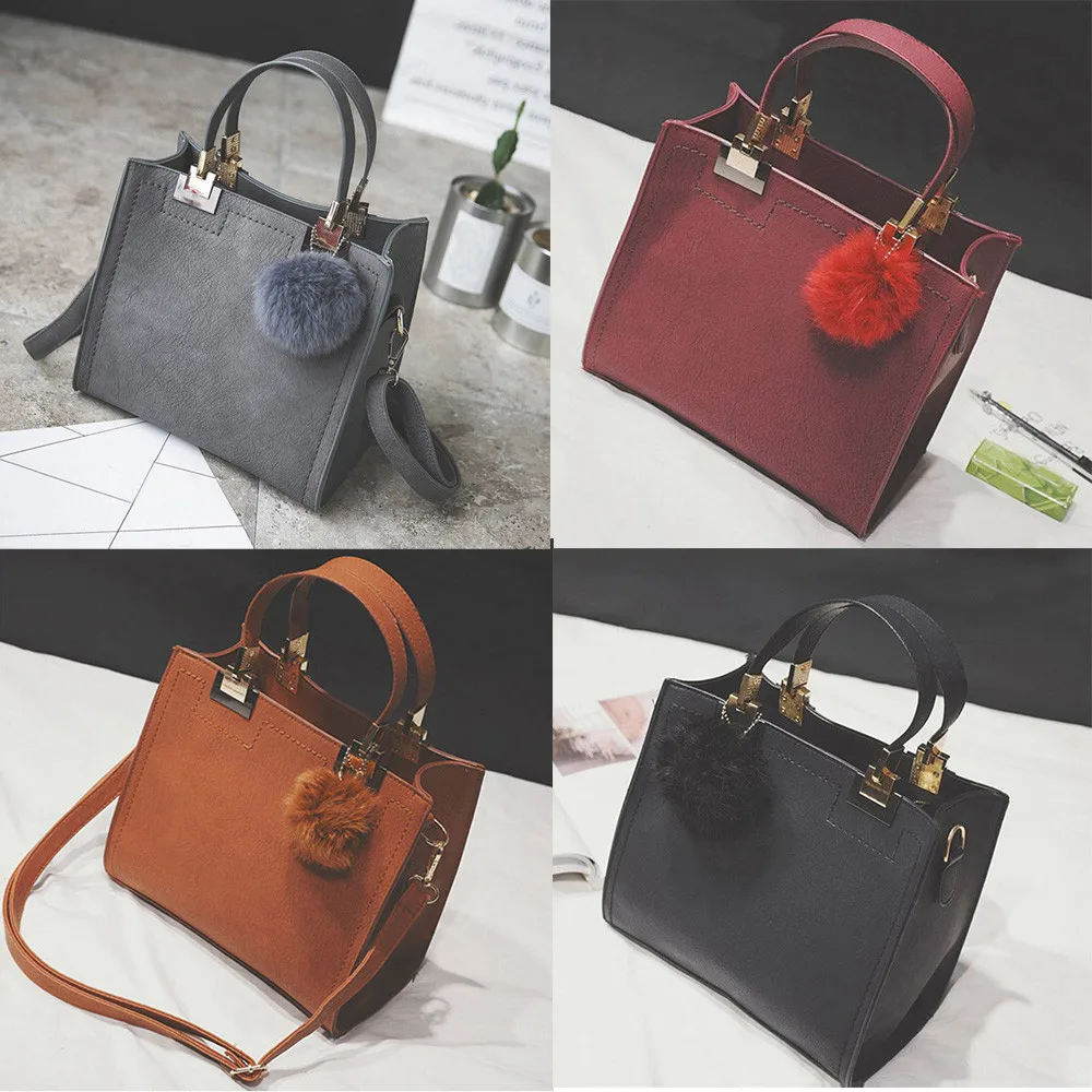 

35#Retro Fashion Female Big Bag New Quality PU Leather Women's Designer Handbag office Briefcase Tote Shoulder Messenger Bags