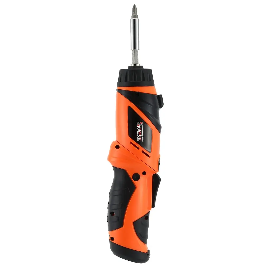 X-power 6V Cordless Electric Screwdriver Bits kit with LED Lighting Wireless Screw Power Driver Drill Power Tools