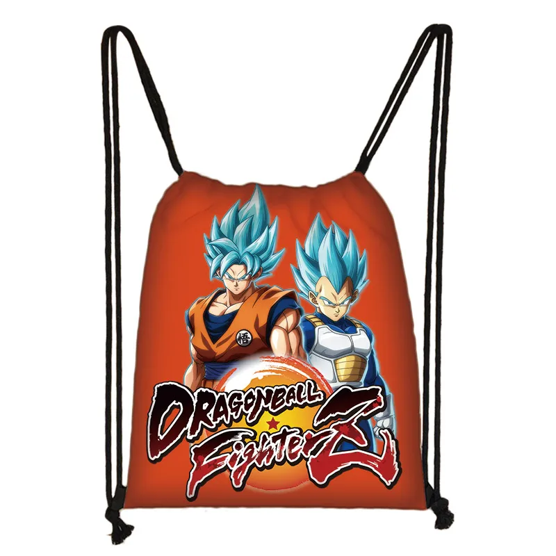 SKD-QLZ17 Аниме dragon ball drawstring сумка Goku Saiyan холщовый рюкзак подростковый рюкзак для мальчиков сумки для хранения - Цвет: SKD-QLZ17