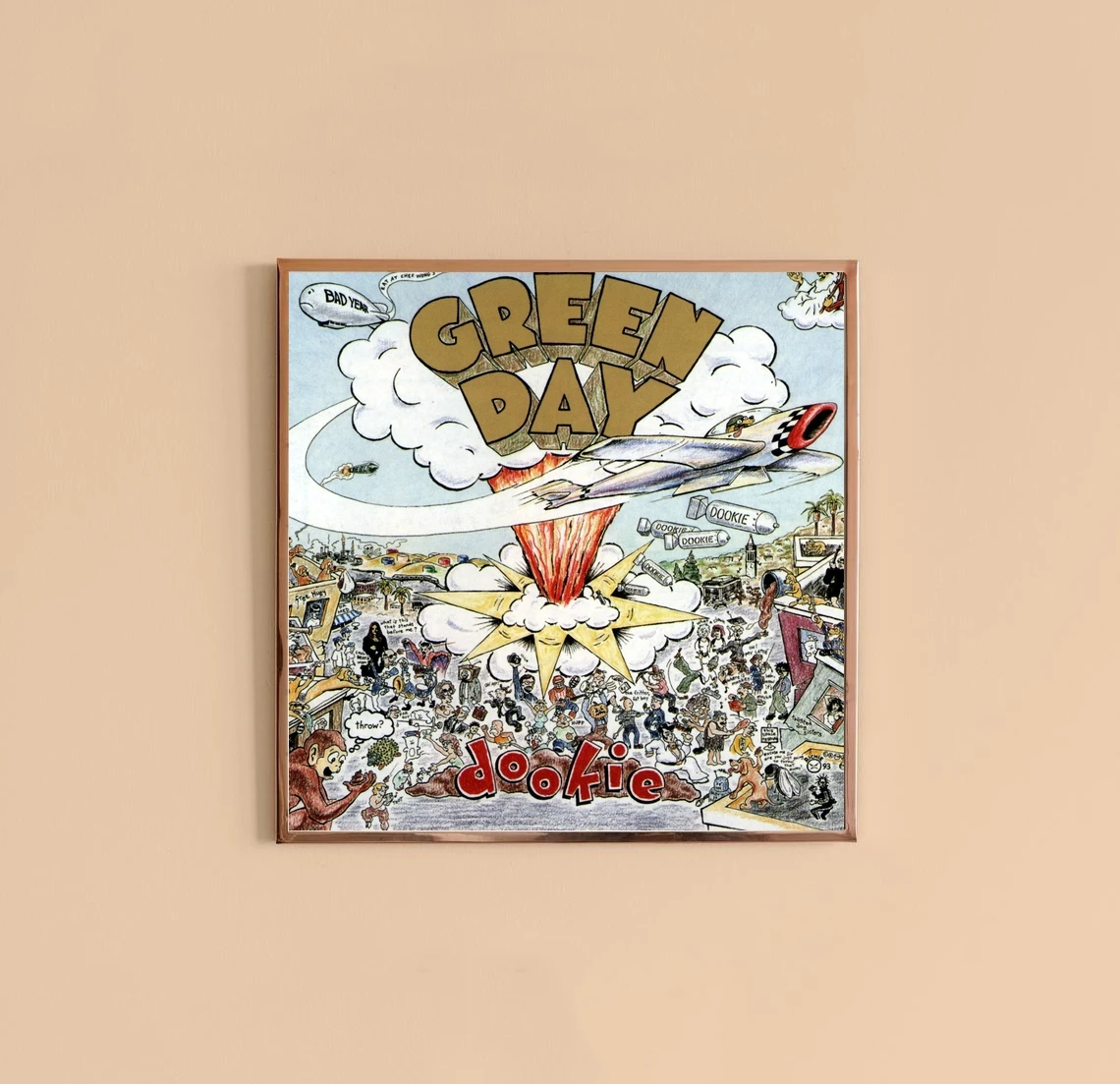 Green Day - Dookie Music Album Cover Poster Canvas Print Singer Music Star Poster Home Wall Painting Decoration