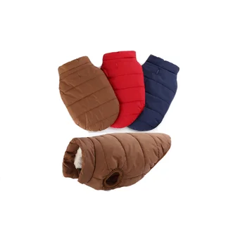 

Dog Clothes Winter Pet Warn Jacket Vest Heavy Fleece Winderbreaker Golden Retriever Outfit Coat Waterproof Small Dogs Clothes