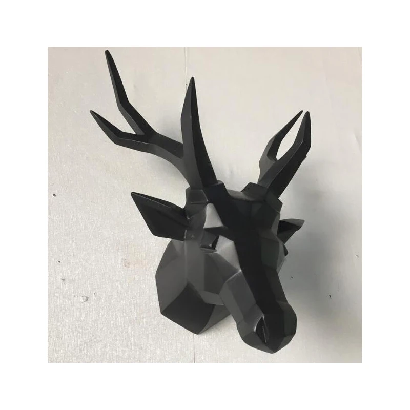 Настенная винтажная абстрактная скульптура с головой животного 3D фигурка для