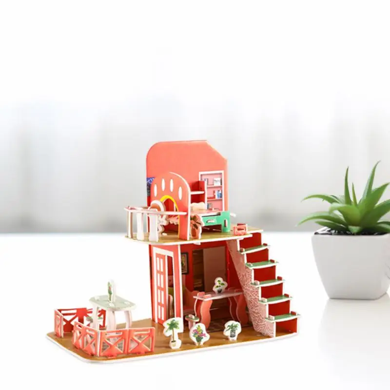 3D DIY композитный бумажный пазл стереоскопический Обучающие Развивающие игрушки