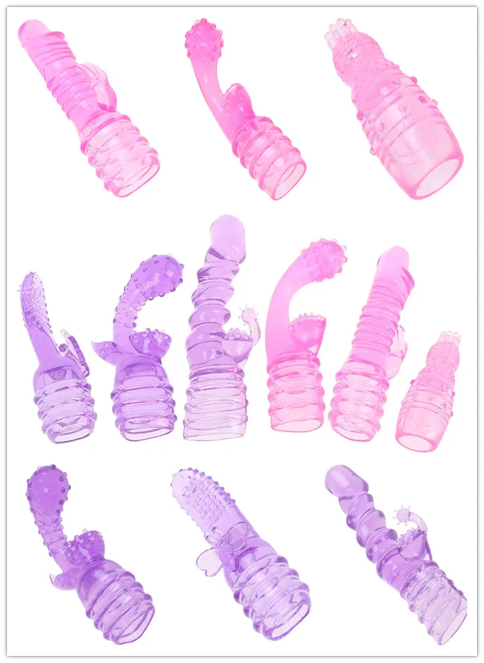 1Pc G-spot Stimulate Vibrator Accessories Magic Wand Attachment Silicone AV Rod Head Cap Adult Sex Toys For Women