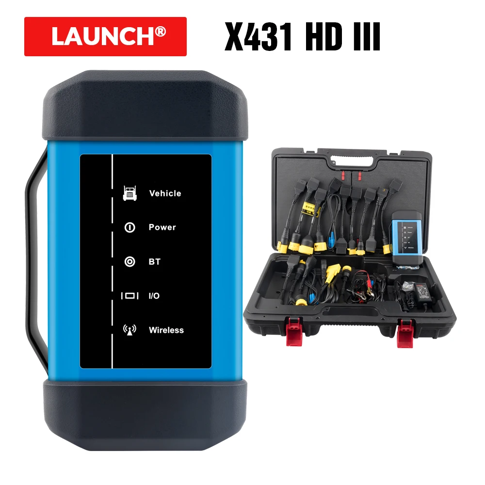 Запуск X431 HD III 24V грузовик полная система диагностики Поддержка работы с X431 V+ X431 PRO3 PADII Многоязычное обновление онлайн