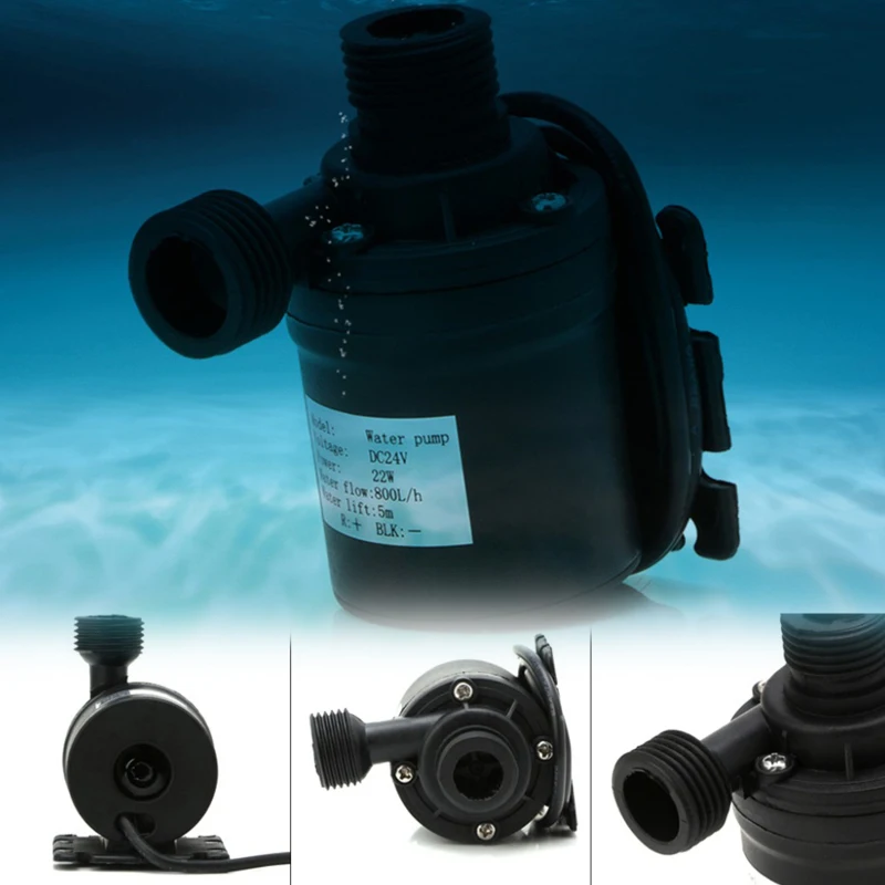 

12V 24V Submersible Water Pump Solar Brushless Motor Water Circulation Watering Car Wash DC Pump Household Outdoor Industrial