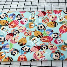 50*145 см Даффи медведь Микки и Минни Маус DIY ручной работы ткань, холст для пэчворка Ткань Домашний текстиль DIY скатерть для диванов