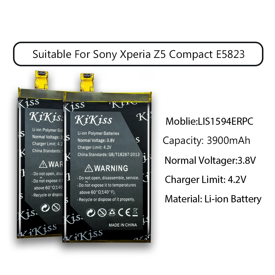 3900 мА/ч, Батарея для sony Xperia Z5 компактный мини Z5C E5823 E6883 E6653 E65/XA ультра C6 F3216 F3215 F5321 Xmini LIS1594ERPC