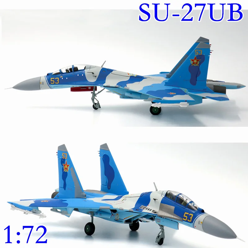 Fine 1: 72 украинские воздушные силы SU27UB Истребитель модель готового продукта