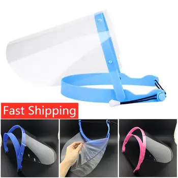 

Adjustable Transparent Face Shield Splash-proof Ultra-light Full Face Face Mask Anti-Fog Anti-Droplets Hat Face Shield