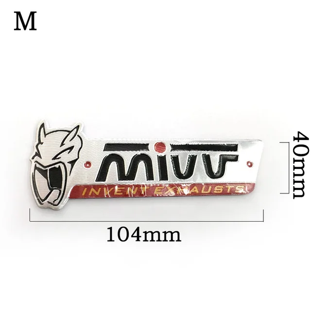 3D Aluminum Heat-resistant Motorcycle Exhaust Pipe Decal Sticker For Scorpio Two brothers Scorpio Arrow Leovince moto Sticker N
