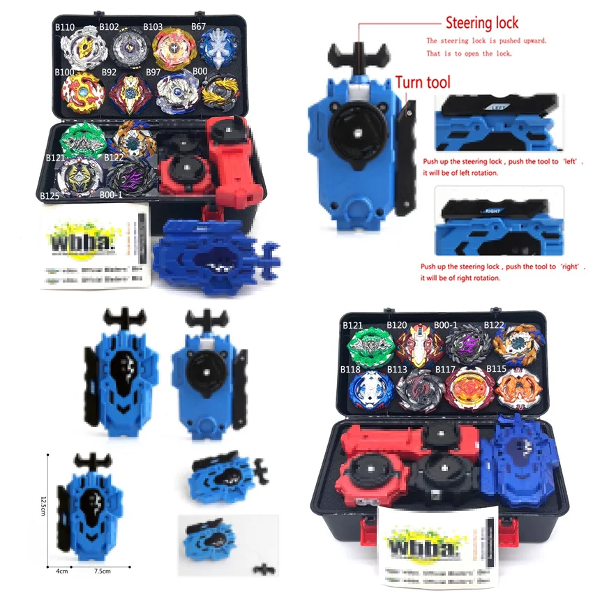 

New Launchers Beyblade Toupie Bayblades Metal Black bables Set burst Fafnir Box bey blade Bey blade Toys For Childn