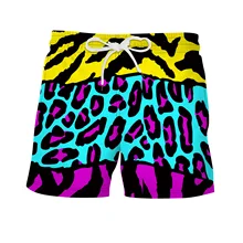Aliexpress - Men’s Casual Board Shorts Summer Cartoons Leopard 3D Digital Printing Vacation Beach Drawstring Shorts Surfing Swim Trunks