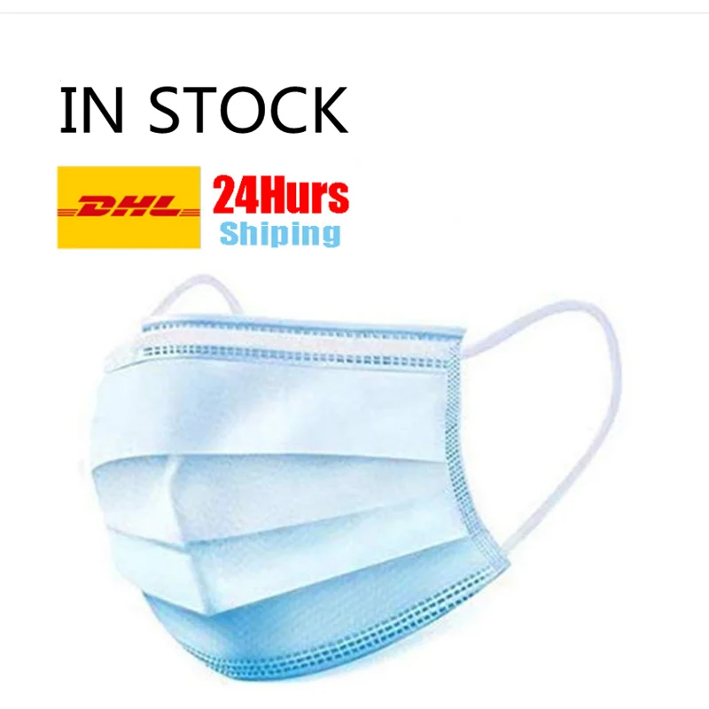 

3 Layer Medical Face Dust Mask Thickened Disposable Mouth Masks Features as CE FFP2 FDA KN95 Virus protective mask