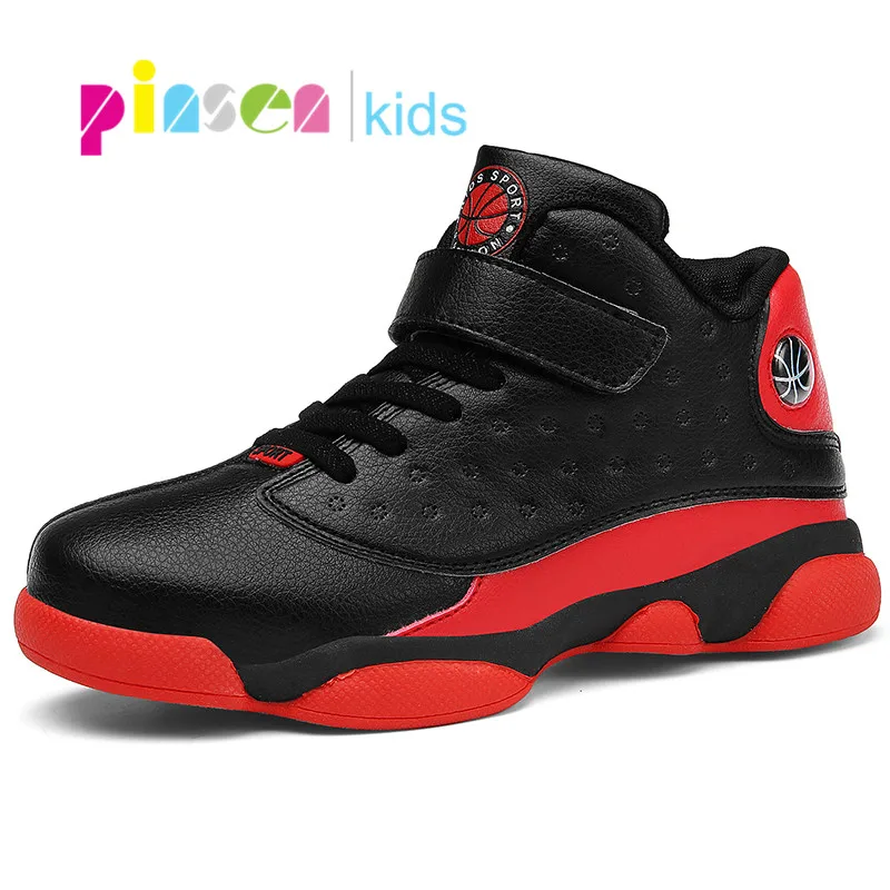PINSEN/ г. Зимняя детская Баскетбольная обувь для мальчиков, кроссовки Нескользящая повседневная детская обувь кроссовки для мальчиков дышащая Спортивная обувь