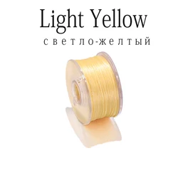 Premium 50-Yard Nonelastic Nylon Bead Thread (Light Yellow)