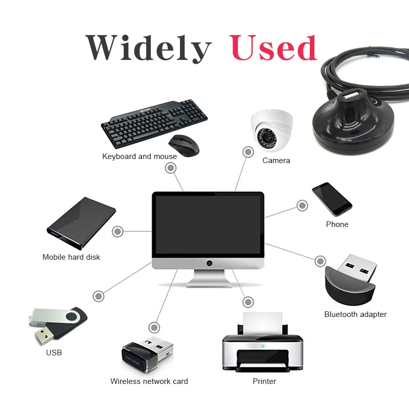 USB 2 0 стандартная док станция удлинитель кабеля 1 5 м для ноутбука проектора мыши