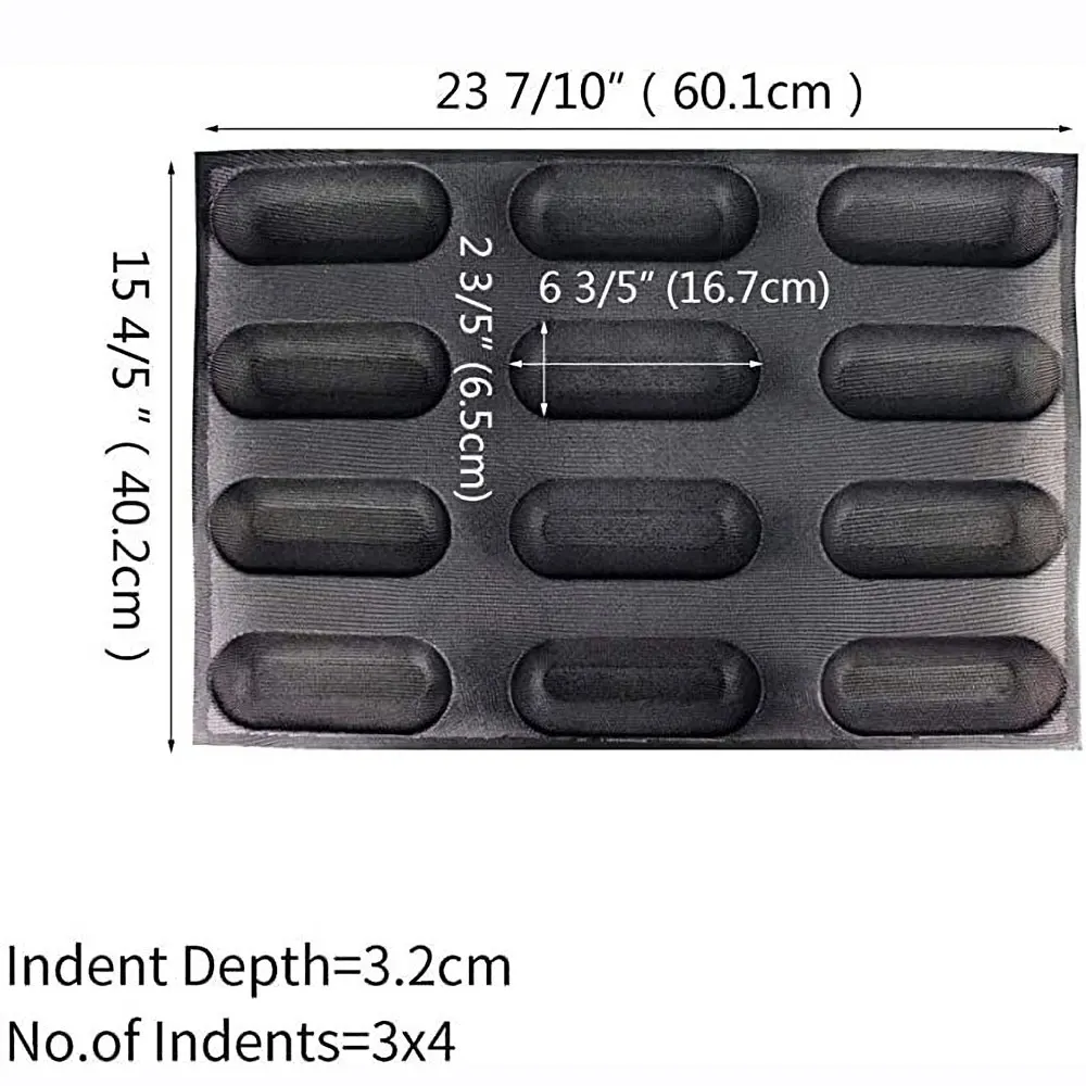 600x400x35 мм Форма для хлеба силиконовая форма Moldes Para Pan антипригарная Flexipan Silform