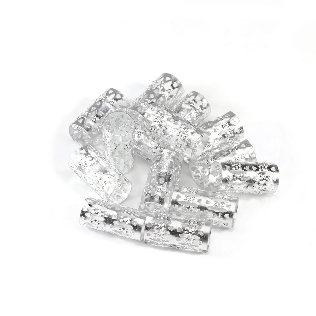 100pcs Gold/silver Color Metal Tube Hair Braid Dread Dreadlock Beads Adjustable Hair Braids Cuff Clip 7/9mm Hole Micro Ring Bead 100pcs Gold/silver Color Metal Tube Hair Braid Dread Dreadlock Beads Adjustable Hair Braids Cuff Clip 7/9mm Hole Micro Ring Bead