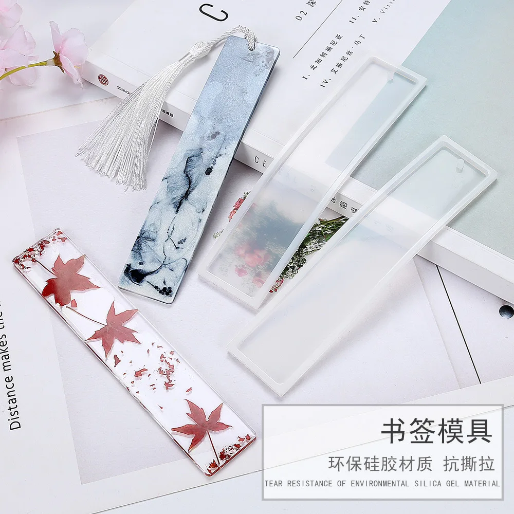 Silicone Bookmark Resin Mold Rectangle Silicone Bookmark Resin Mold DIY Bookmark Mold Making Epoxy Resin Jewelry DIY Craft Silicone Transparent
