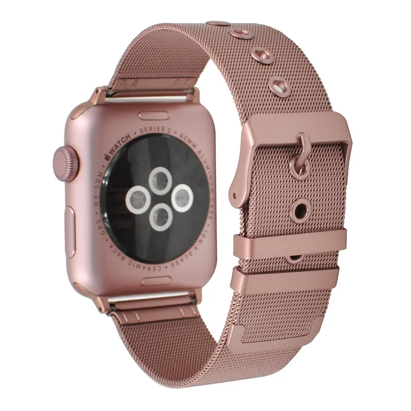 Металлический ремешок iwatch 3 42 мм Миланская петля apple watch band 4 44 мм 40 мм 38 мм iphone watch браслеты