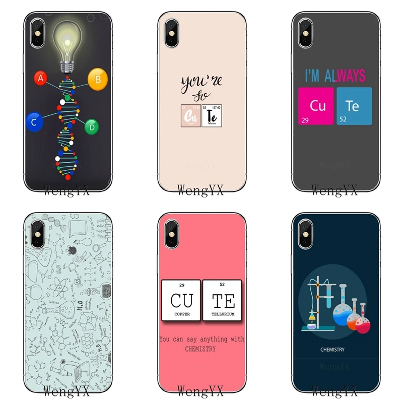 Аксессуары чехол для телефона iPhone 11 Pro XS Max XR X 8 7 6 6S Plus 5 5S SE 4s 4 iPod Touch scientific Cute Chemistry