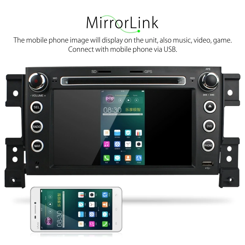 Dinpei " автомобильный DVD Радио мультимедийный плеер для Suzuki Grand Vitara 2005-2013 gps Bluetooth 2 Din Navi stero video Wince 6,0 OS