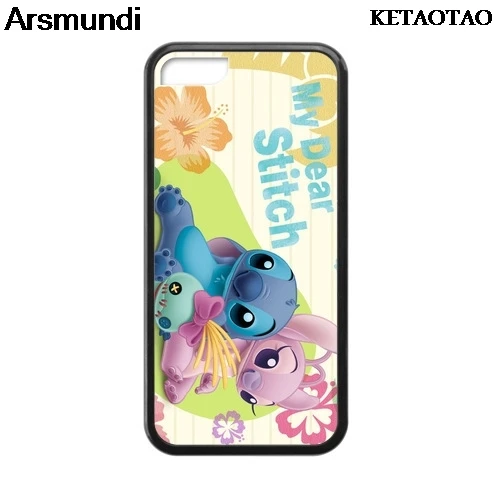 KETAOTAO Lilo And Stitch Lying Down Phone Cases for iPhone 4S 5C 5S 6S 7 8 Plus X Samsung NOTE Case Soft TPU Rubber Silicone |