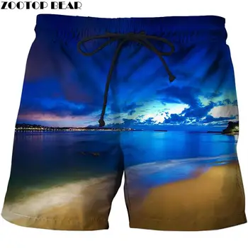 

Sunset 3D Print Summer Surfing Beach Shorts Masculino Men Travel Board Shorts Anime Short Plage Quick Vacation Streetwear