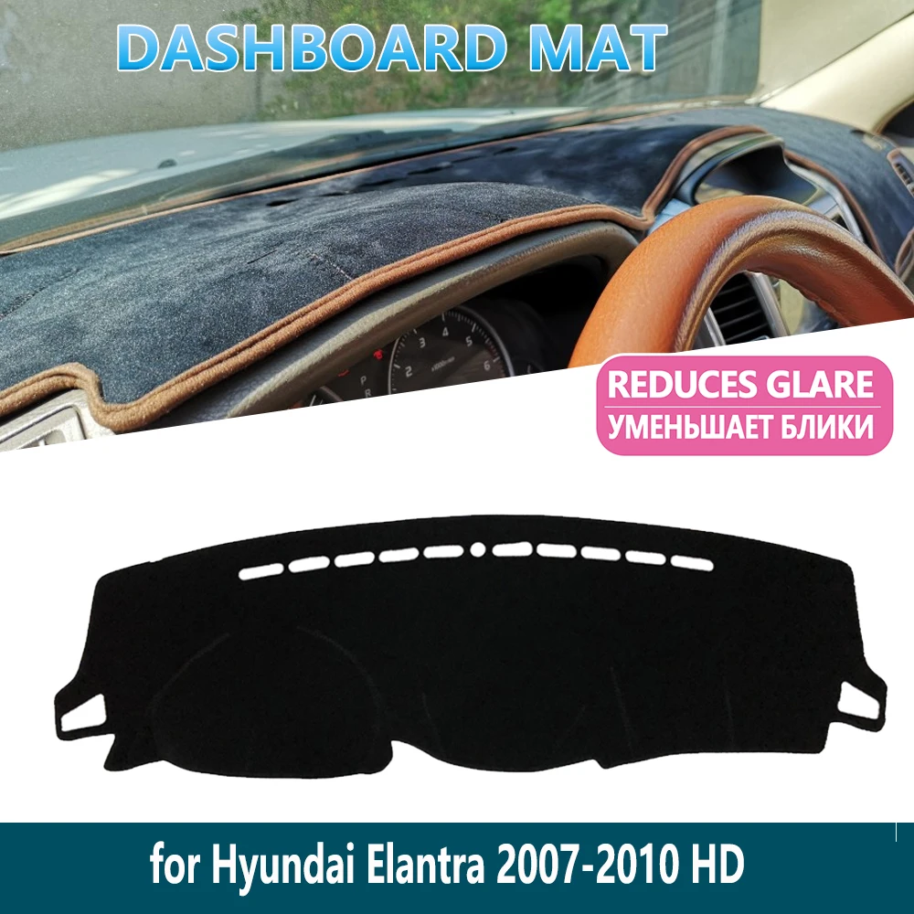 Chamois Non Slip Dash Board Stitch Sun Cover for HYUNDAI 2017-18 Elantra GT i30