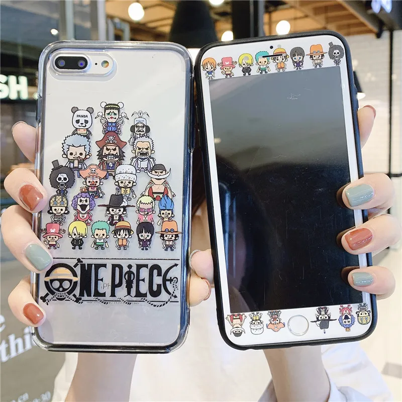 Для iPhone 11pro max 2в1 Luffy прозрачный чехол и пленка для экрана из закаленного стекла чехол для iPhone 8 8plus 6 6S Plus 7 XS XR xsmax