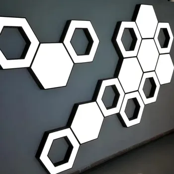 

Hartisan Hexagon Wall Lamp LED Modern Ceiling Mounted Light For Bedroom Kids Room Kitchen Decoration Indoor Lighting Wall Sconce