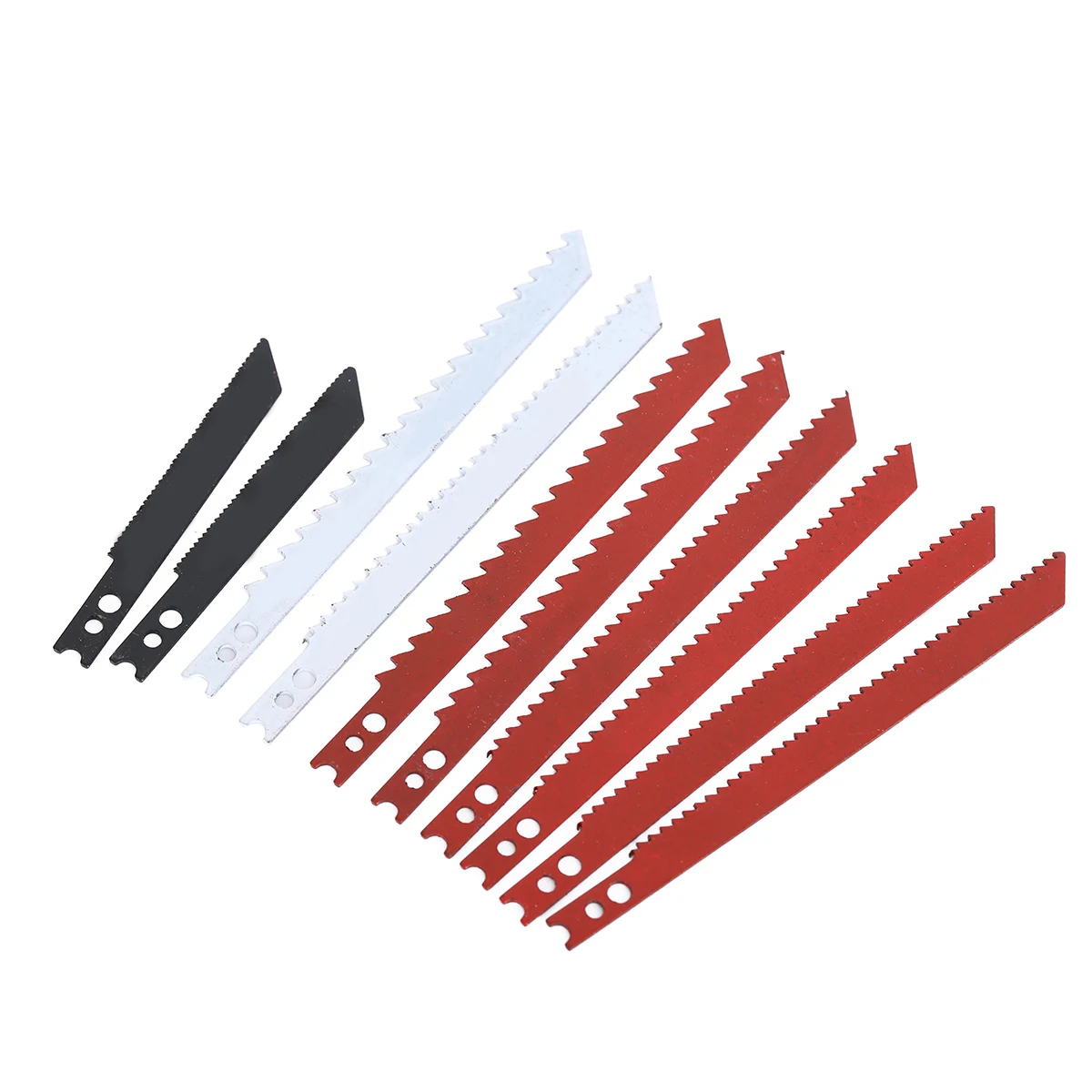 DWZ 10pcs Jigsaw Blades Set for Black and Decker Jig Saw Metal Plastic Wood Blades