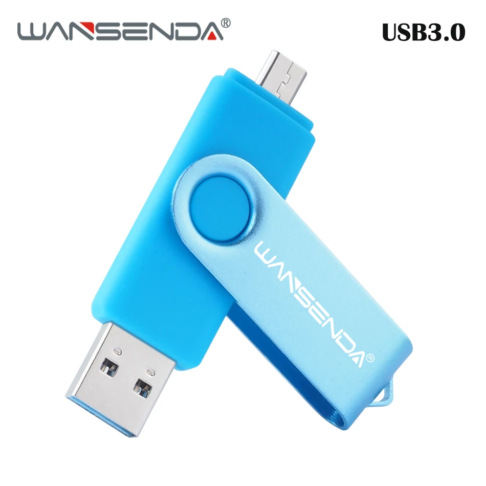 WANSENDA USB 3 0 OTG флеш накопитель для смартфонов/планшетов/ПК 16 ГБ 32 64 Гб 128 256