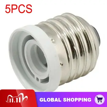 

5pcs Light Bulb Socket Adapter Medium Base E26 to Candelabra E12 Screw Reducer