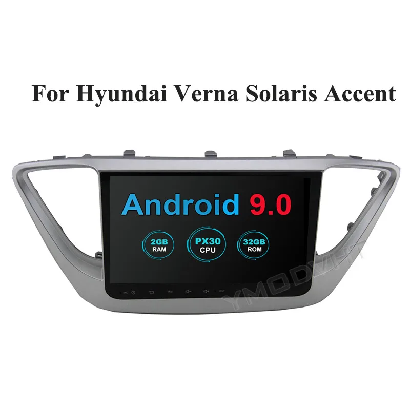 YMODVHT 9 дюймов 4 Гб + 64 ГБ Android 0 автомобильный DVD радиоприемник для Hyundai Verna Solaris Accent 2016