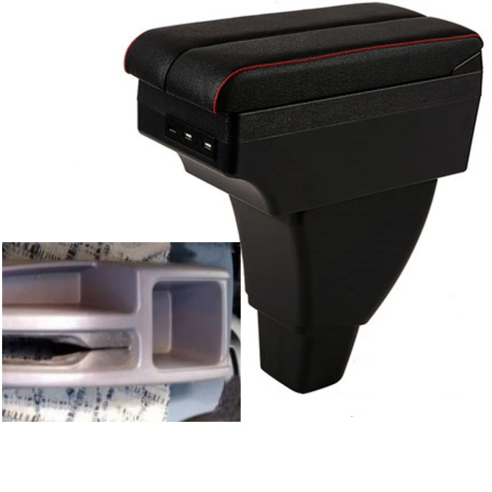 

For Mitsubishi Pajero Mini Armrest Box Elbow Rest Center Console Storage with Phone Charging USB Interface Cup Holder