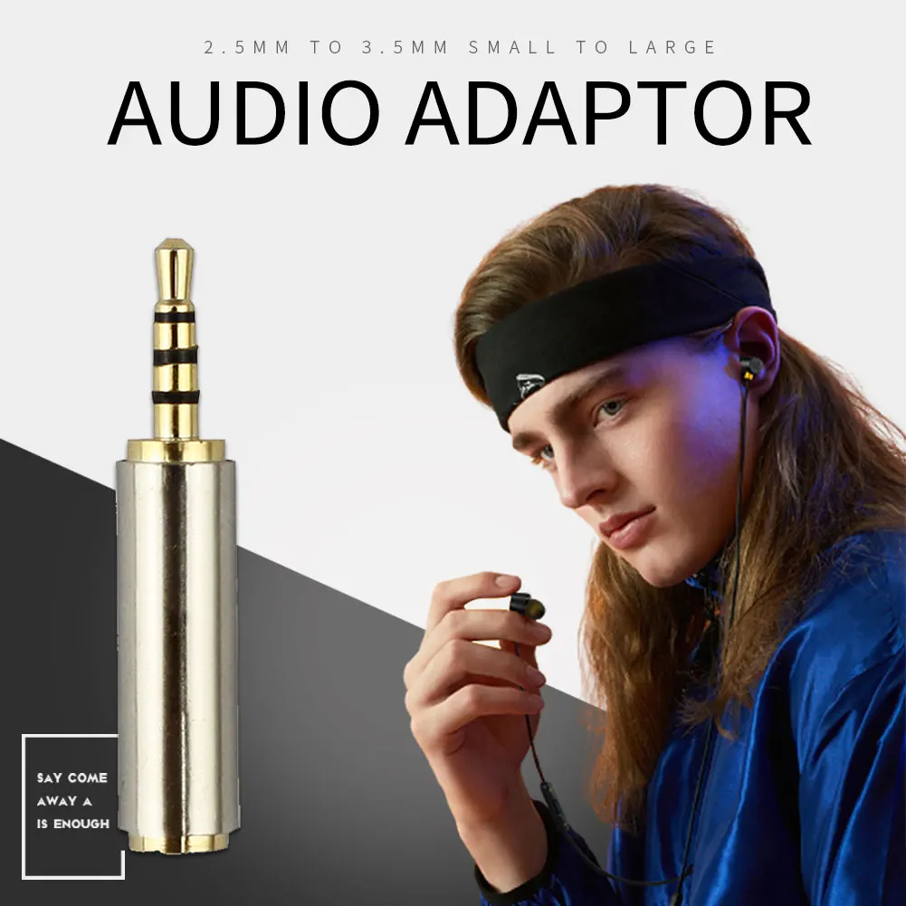 2.5 mm to 3.5 mm Male to Female Audio 