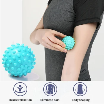 

3pcs Training Massage Ball Set Yoga Portable Hand TPE Relax Muscle Physiotherapy Gym Fitness Foot Health Care Spiky Fascia