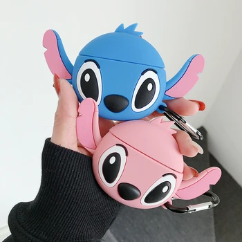 

Cartoon Stitch Wireless Earphones Case For Huawei Freebuds 3 Bluetooth Earbuds Soft Silicon Cover For Free buds 3 Earphones Case